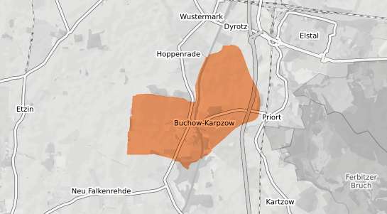 Mietspiegelkarte Wustermark Buchow Karpzow